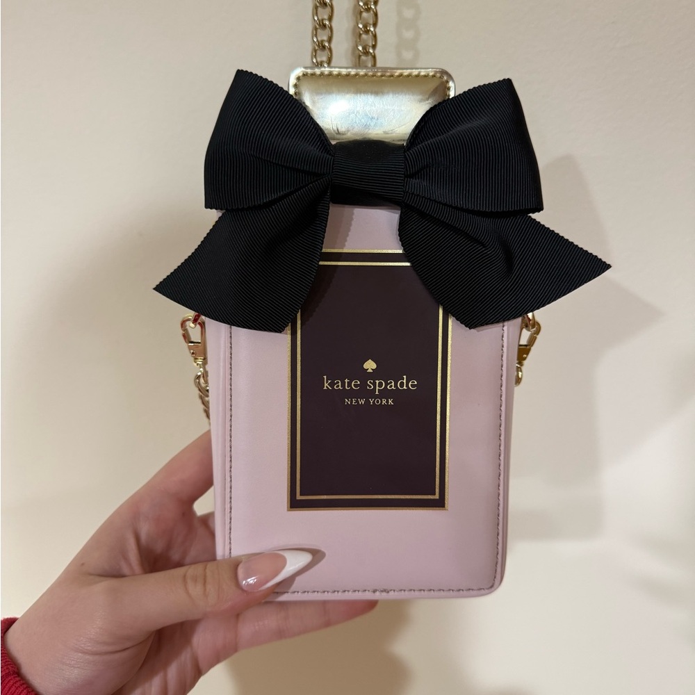 Kate Spade Blush and Black Bow Crossbody Bag